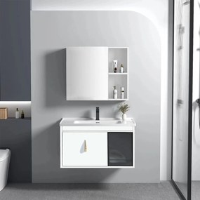 Set di mobili da bagno con lavabo Paris 60cm White