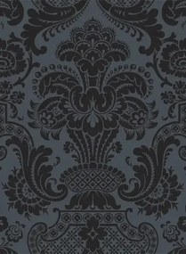 Damask Tapete Petrouchka von Cole & Son - Shimmering Black