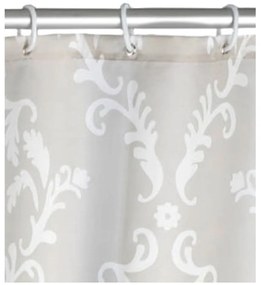 Tenda da doccia grigia con finitura antimuffa , 180 x 200 cm Baroque - Wenko