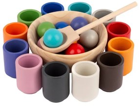 Palline e bicchieri Montessori