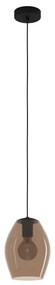 Eglo 390159 - Lampadario a sospensione con filo ESTANYS 1xE27/40W/230V marrone