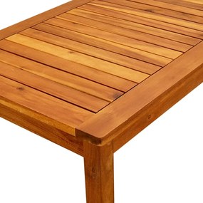 Tavolino da giardino 90x50x36 cm in legno massello di acacia