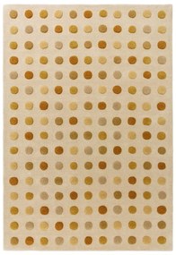 Tappeto giallo in lana tessuto a mano 200x300 cm Dotty - Asiatic Carpets