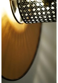Duolla - Applique TOKYO RATTAN 1xE27/15W/230V diametro 50 cm oro/nero