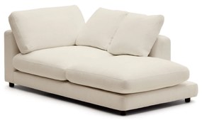 Kave Home - Chaise longue Gala destra beige 193 x 105 cm