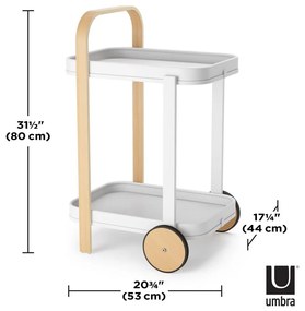 Tavolo da portata su rotelle 44x53 cm Bellwood - Umbra