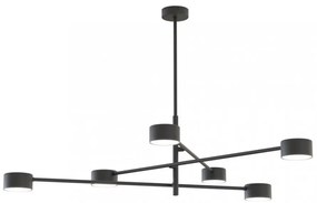 Lampadario da soffitto in acciaio NATSU 6 nero 6xGX53 Colore del corpo Nero