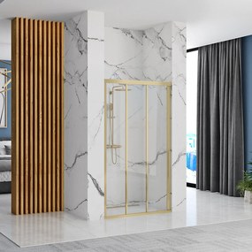 Porta doccia Rea Alex 120 Gold Brush