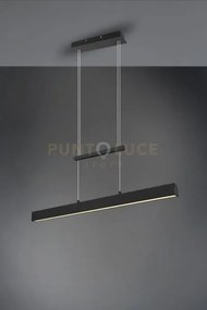 Paros sospensione led nera bi-emissione con regolazione altezza ed ...