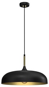 Brilagi - Lampadario a sospensione con filo ABRAHAM 1xE27/60W/230V diametro 45 cm nero