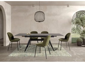 Tavolo da pranzo in ceramica 90x160 cm Lula - Marckeric