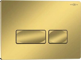 Mexen Tex 04 pulsante di scarico, oro champagne lucido - 6104-08