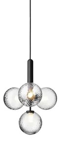 Miira 4 Lampadario Rock Grey/Optic Clear - Nuura