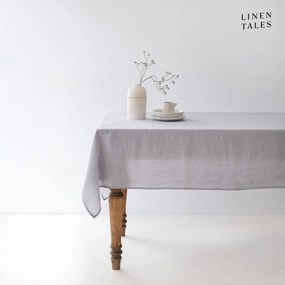 Tovaglia di lino 160x160 cm Light Grey - Linen Tales