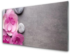 Pannello cucina paraschizzi Fiori rosa per aromaterapia 100x50 cm