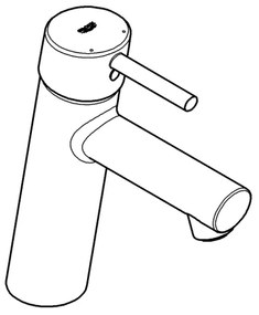 GROHE 23932001 - Miscelatore lavabo EUROSMART, misura M, cromo lucido