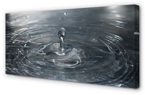 Quadro su tela Spruzzo di goccia d'acqua 100x50 cm