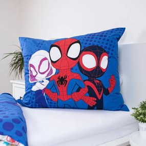 Set copripiumino e federa da bambini blu in cotone per letto singolo 140x200 cm Spidey – Jerry Fabrics