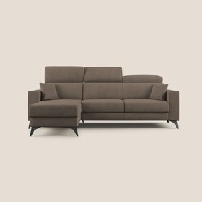 Pegaso divano letto angolare con poggiatesta reclinabili e rivestimento impermeabile T02