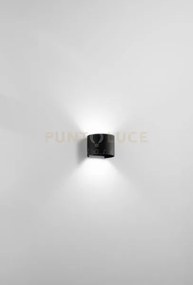 Applique da esterno 10w 720lm 3000k ip65 nero cily 12cm h.10cm