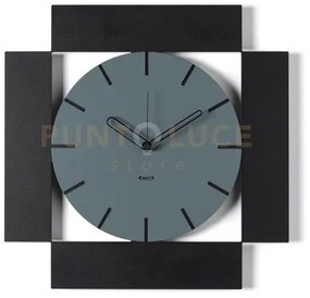 Orologio da parete minimal radical nero,petrolio
