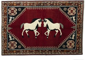 Gabbeh Tappeto persiano 240x170 Rosso (Iran) Annodato A Mano