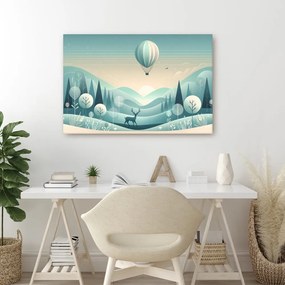 Quadro su tela – Cervo sotto il pallone