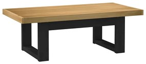 Tavolino Noaın Gambe A Forma Di U 120x60x40cm İn Legno Massello /