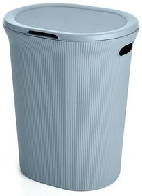 Cesto portabiancheria azzurro polvere capacità 40 lt