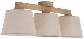 Brilagi - Lampadario a plafone LATTE SABIA 3xE27/15W/230V pino/beige