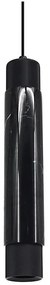 Lampadario su fune MARBLE 1xGU10/8W/230V nero
