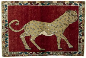 Gabbeh Tappeto persiano 110x170 Rosso (Iran) Annodato A Mano