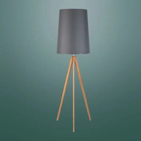 Lampada da terra WALZ 1xE27/25W/230V grigio/legno