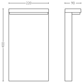 Philips 16485/93/P0 - Lampada LED da esterno BUSTAN 2xLED/4,5W/230V IP44
