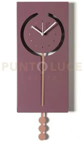 Orologio a pendolo omega viola ametista ,mocha mousse in ferro 20x5...