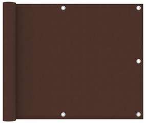 Paravento Da Balcone Marrone 75x400 Cm İn Tessuto Oxford /