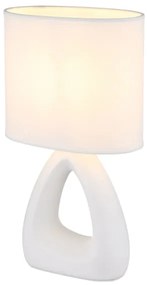 Globo 21731W - Lampada da tavolo  TRIANGLE 1xE14/40W/230V bianco