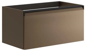 Mobile da bagno sotto lavabo Fusion giallo L 79.5 x H 40 x P 45.5 cm 1 cassetto, lavabo non incluso