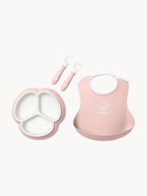 Set 4 stoviglie per bambini con bavaglino Bliss