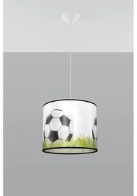 Sollux SL.1428 - Lampadario a sospensione per bambini FOOTBALL 1xE27/15W/230V diametro 30 cm
