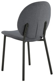 Sedia da pranzo color antracite Cliff – Actona