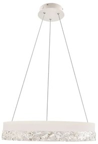 Lampadario sospeso con cavo FROZI LED/32W/230V, Ø 50 cm, bianco
