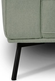 Divano angolare verde (con penisola a destra/a L) con rivestimento in ciniglia Amsterdam – Scandic