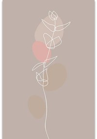 Stampa su tela – Foglia minimalista No4