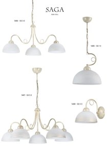 Jupiter 1485 - Lampadario a sospensione con catena SAGA 1xE27/60W/230V