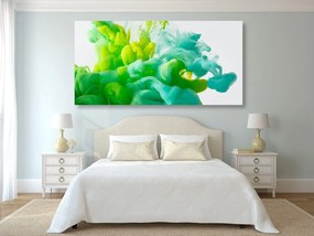 Quadro su tela – Inchiostro in sfumature verdi