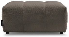 Poggiapiedi marrone con rivestimento in bouclé Roxelane – Bobochic Paris