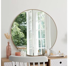 Atmosphera - Specchio da parete ALICE diametro 76 cm oro