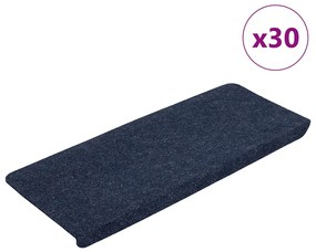 Tappetini Autoadesivi Per Scale 30 Pz Blu 65x24,5x3,5 Cm /