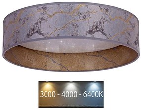 Brilagi - Plafoniera LED VELVET STAR LED/24W/230V d. 40 cm  grigio/oro